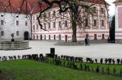 Česká spořitelna Chill-out Zone in the Třeboň chateau courtyard